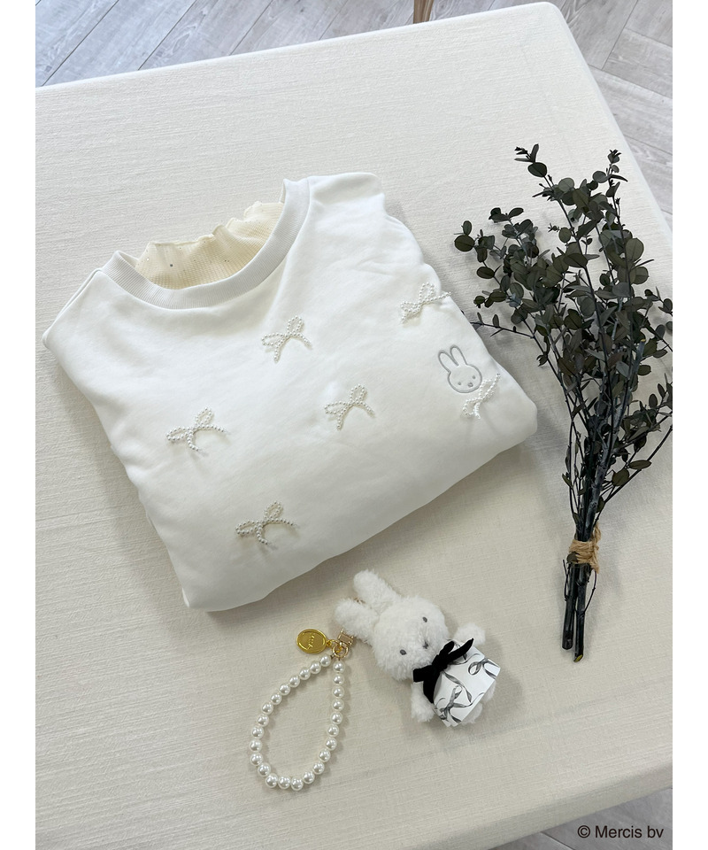 miffy パールリボンプルオーバー 詳細画像 オフホワイト 2