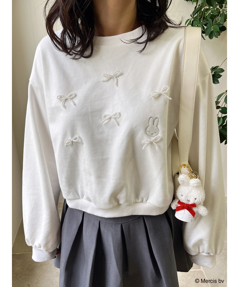 miffy パールリボンプルオーバー 詳細画像 オフホワイト 8