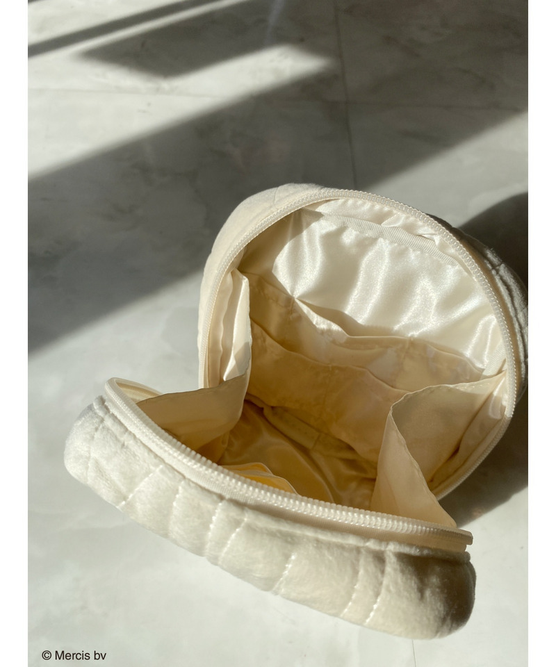 miffy ベロアキルティングポーチ 詳細画像 オフホワイト 4