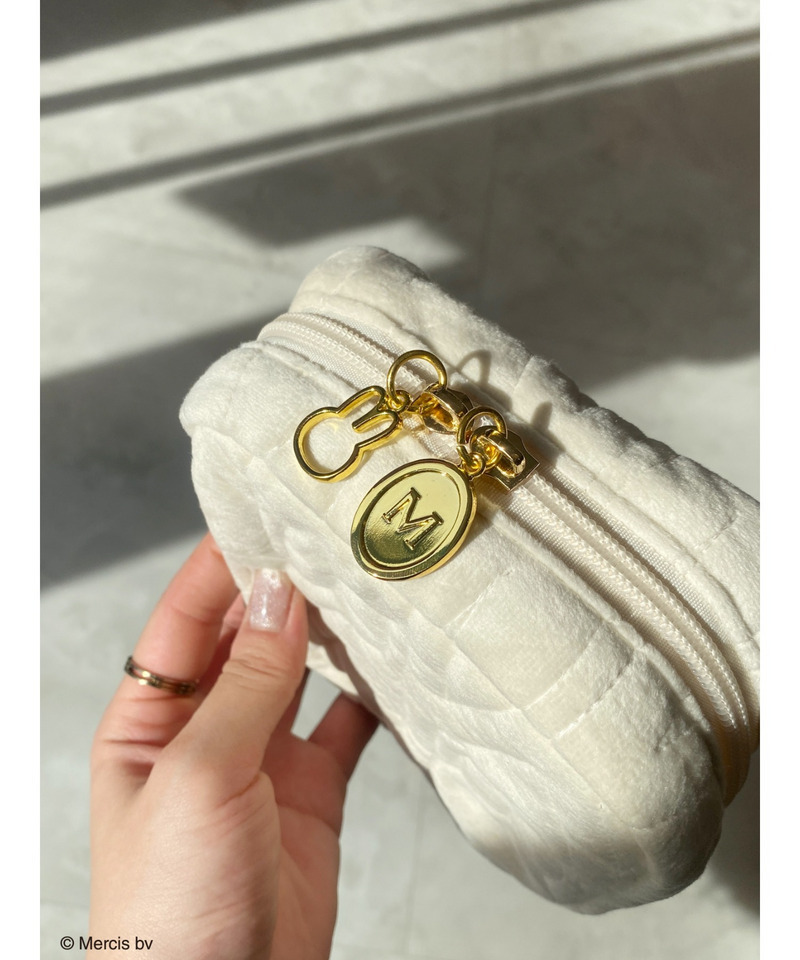 miffy ベロアキルティングポーチ 詳細画像 オフホワイト 5