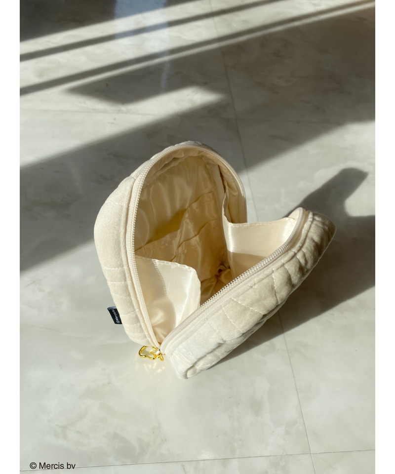 miffy ベロアキルティングポーチ 詳細画像 オフホワイト 6