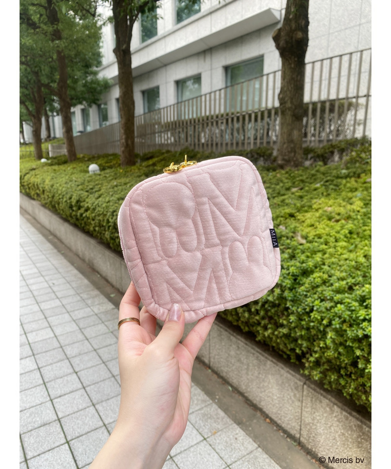 miffy ベロアキルティングポーチ 詳細画像 ピンク 2