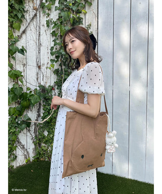 miffy 総柄フレアワンピース