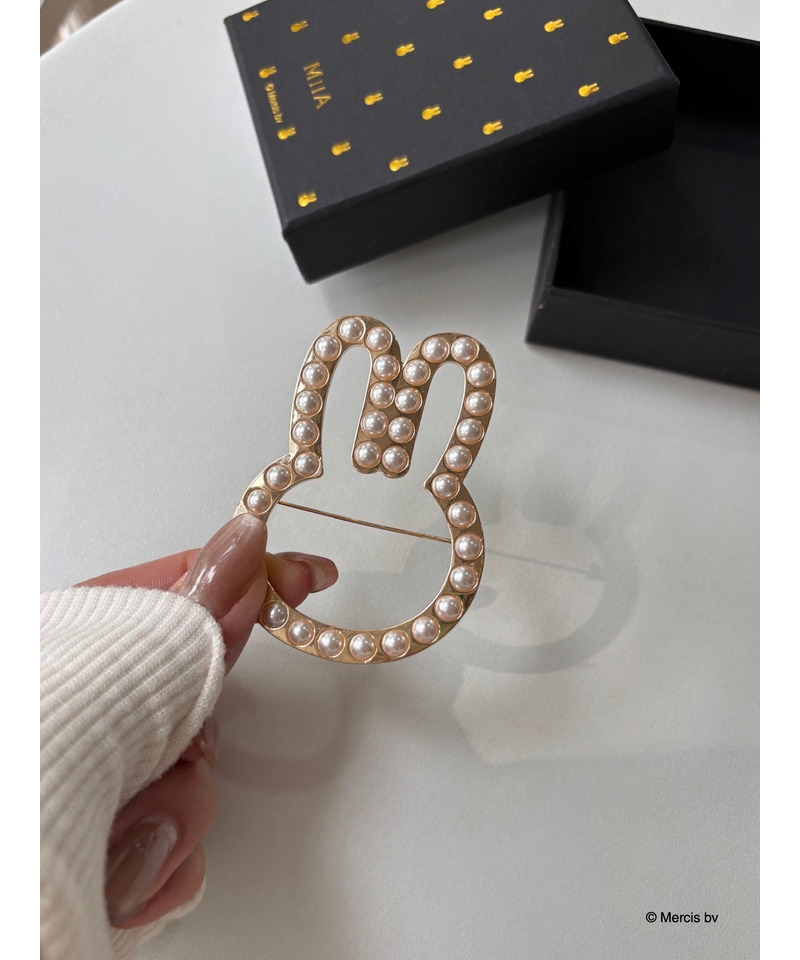 miffy パールブローチ 詳細画像 ゴールド 9