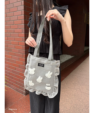 miffy ギンガムメッシュトート