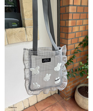 miffy ギンガムメッシュトート