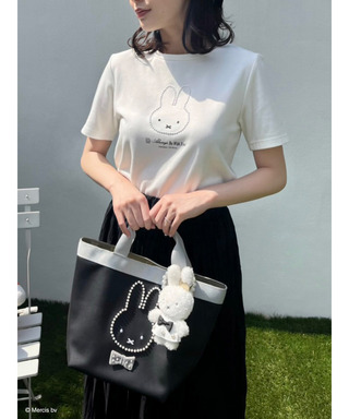 miffy パールトリミングTシャツ