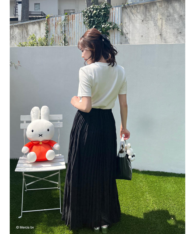 miffy パールトリミングTシャツ 詳細画像 オフホワイト 6
