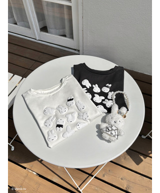 miffy バイカラープリントTシャツ