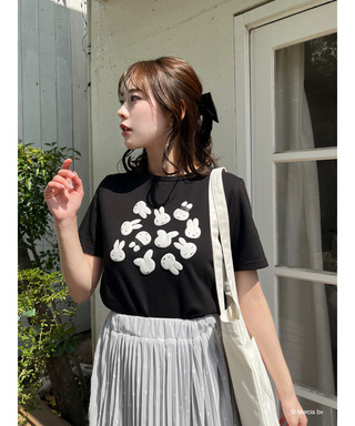 miffy バイカラープリントTシャツ