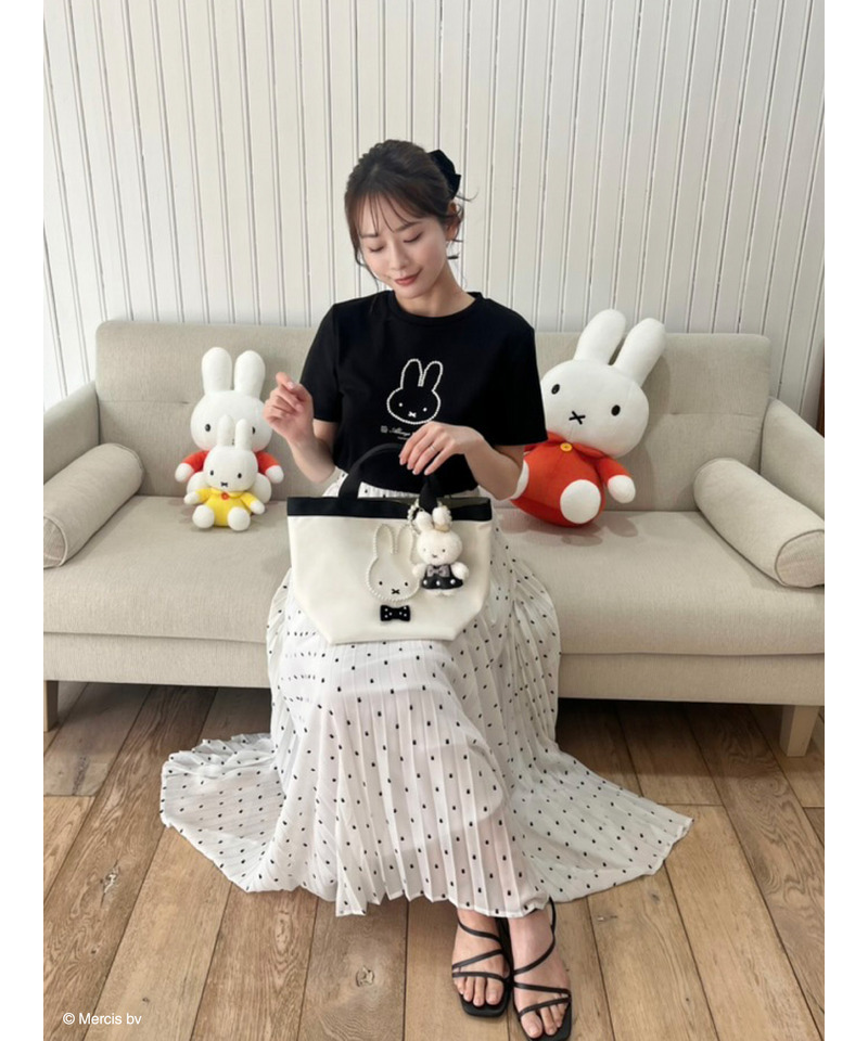 miffy パールトリミングバッグ 詳細画像 オフホワイト 4