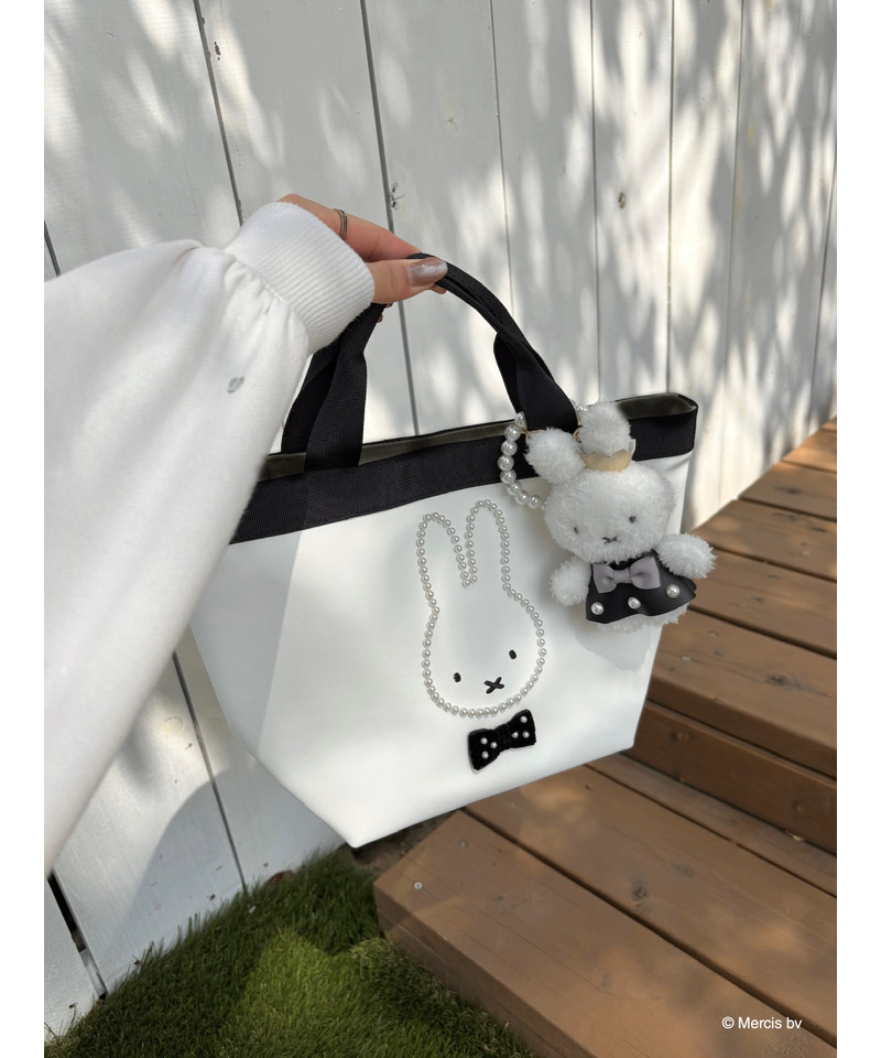 miffy パールトリミングバッグ 詳細画像 オフホワイト 6