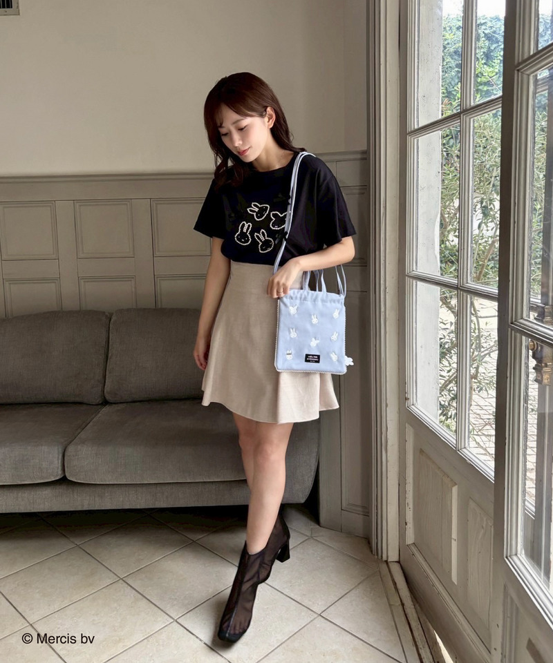miffy 総柄パール巾着バッグ 詳細画像 ブルー 6