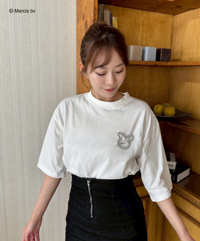 miffy パールブローチ 詳細画像 ベージュ 5