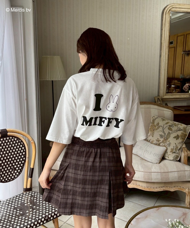 miffy バックプリントTシャツ (とんがり耳) 詳細画像 オフホワイト 5
