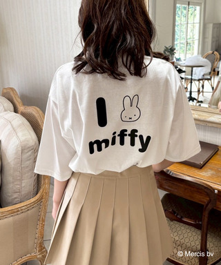 miffy バックプリントTシャツ (丸耳)