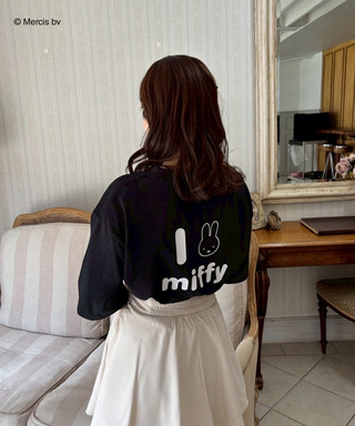 miffy バックプリントTシャツ (丸耳)