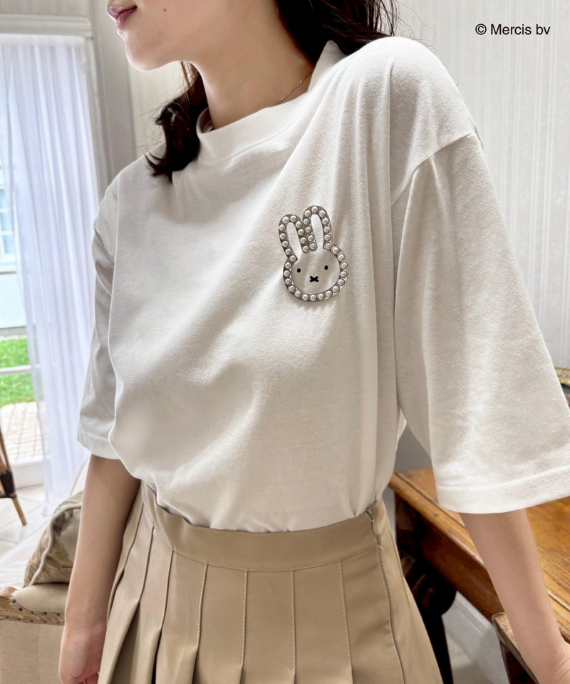 miffy バックプリントTシャツ (丸耳) 詳細画像 オフホワイト 3