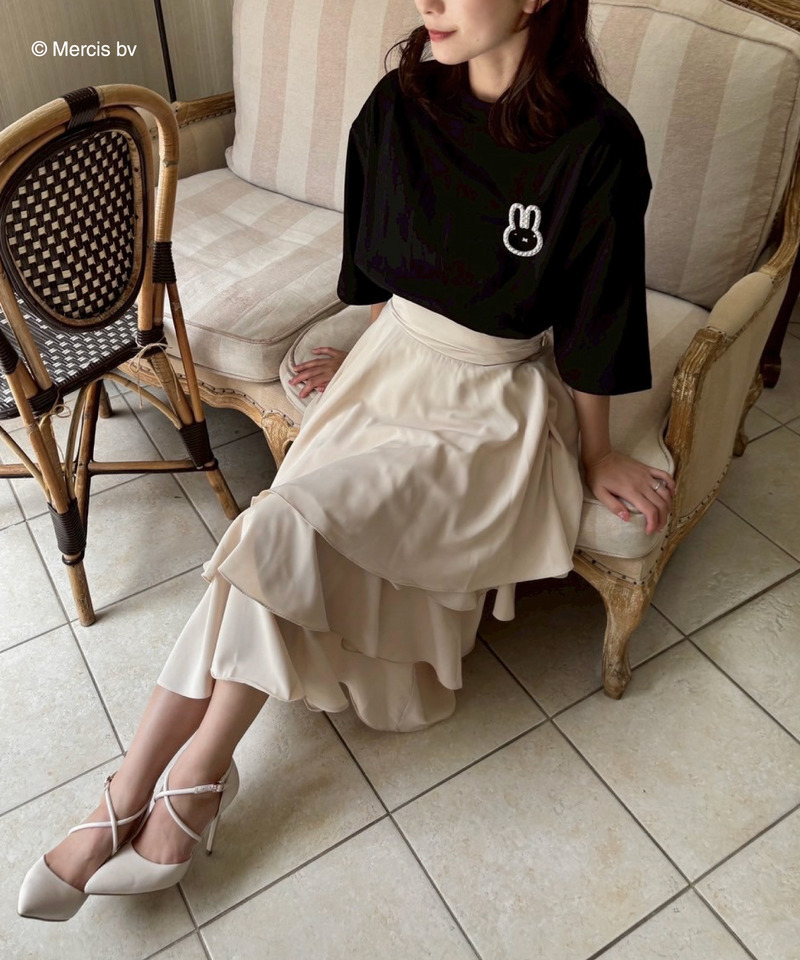 miffy バックプリントTシャツ (丸耳) 詳細画像 ブラック 5