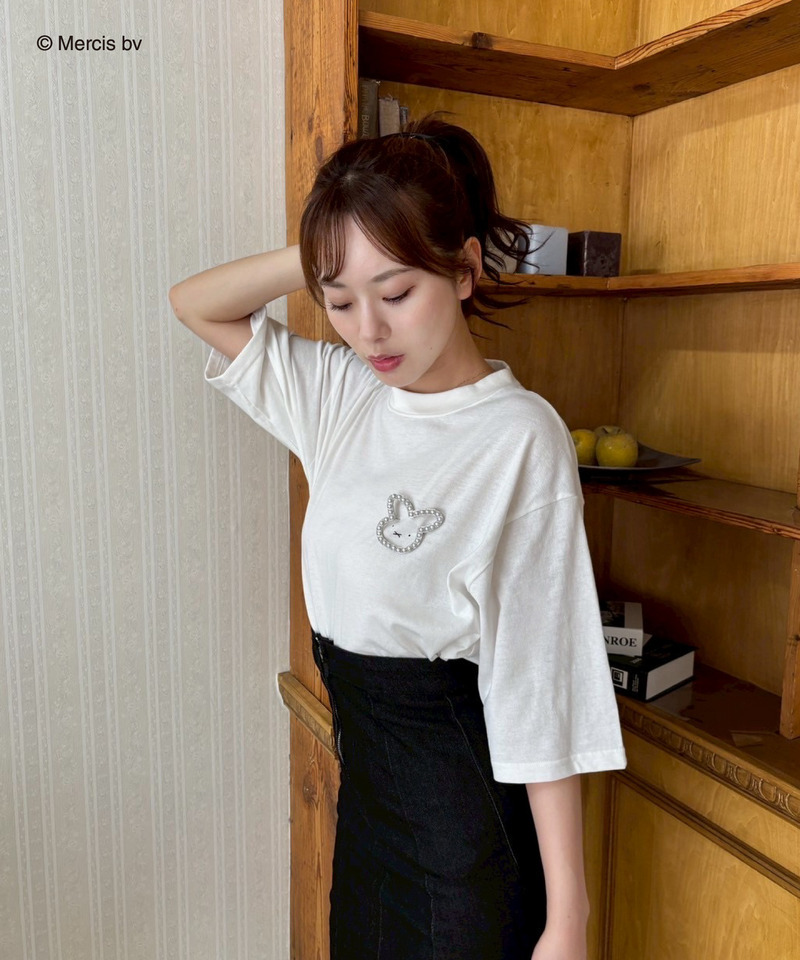 miffy バックプリントTシャツ(ナインチェ) 詳細画像 オフホワイト 5