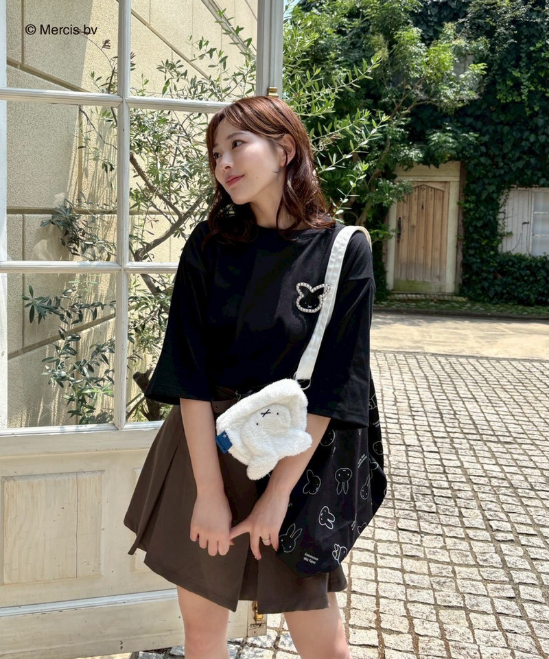 miffy バックプリントTシャツ(ナインチェ) 詳細画像 ブラック 3