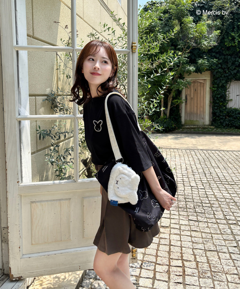 miffy バックプリントTシャツ(ナインチェ) 詳細画像 ブラック 5