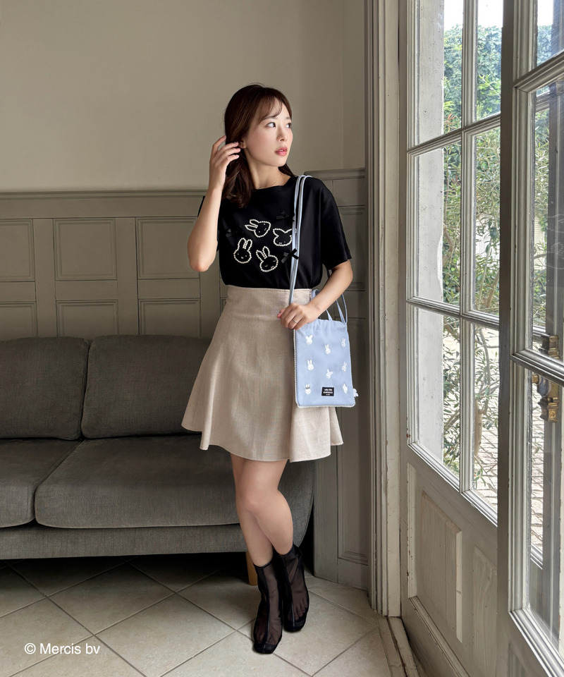 miffy パールリボンTシャツ 詳細画像 ブラック 5