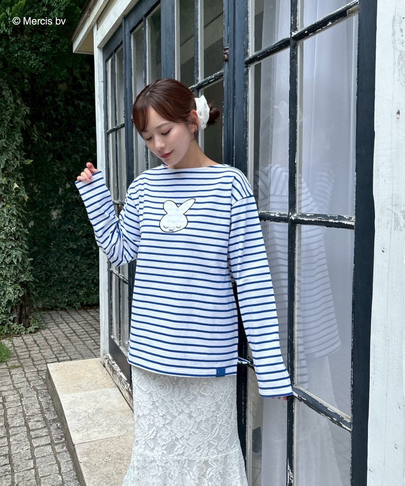 miffy ナインチェデザインボーダーロンT 詳細画像 ブルー 2
