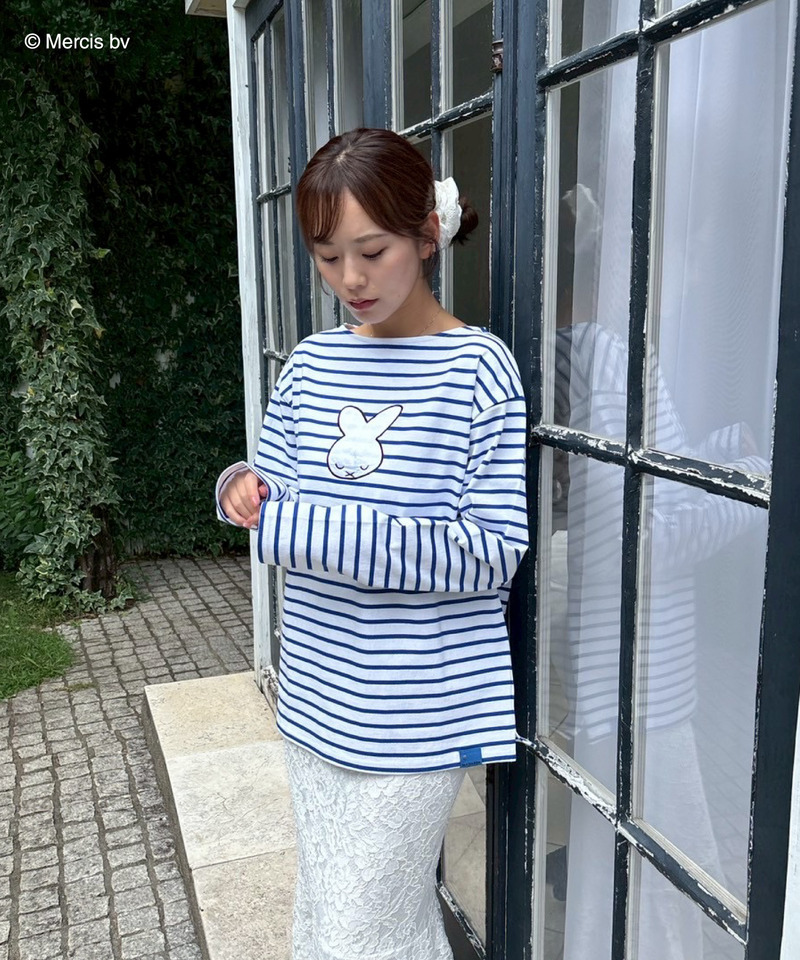 miffy ナインチェデザインボーダーロンT 詳細画像 ブルー 3