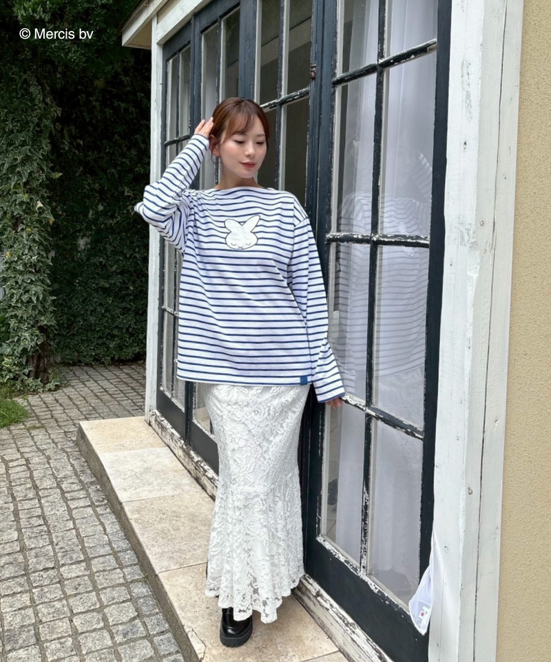 miffy ナインチェデザインボーダーロンT 詳細画像 ブルー 4