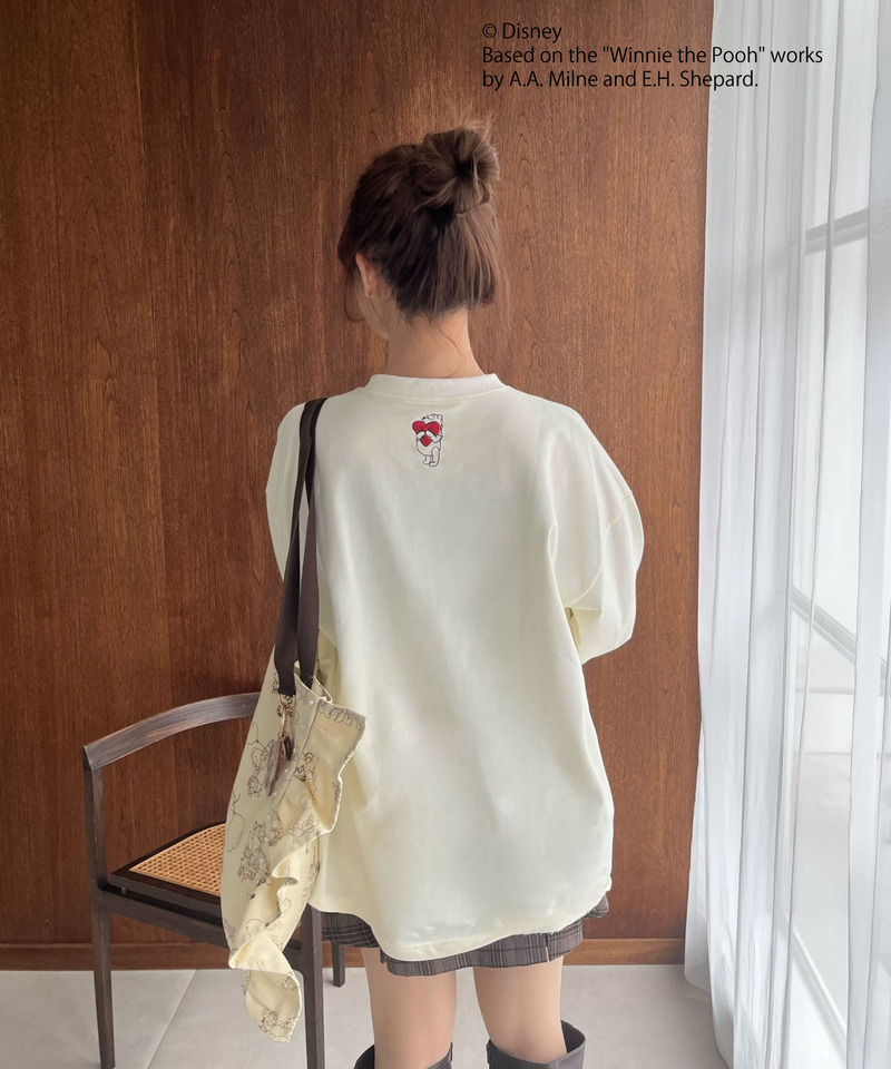 【超ときめき♡宣伝部 杏ジュリア様 着用】【Disney】くまのプーさん/プリントロンT 詳細画像 オフホワイト 19