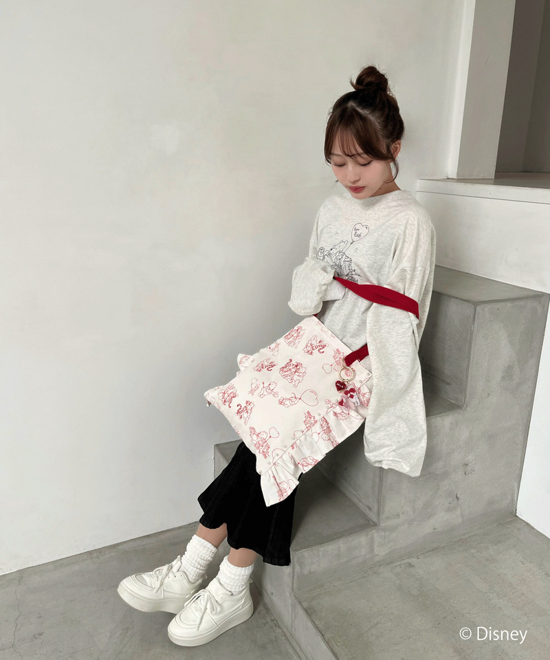 【Disney】くまのプーさん/プリントロンT 詳細画像 ライトグレー 19