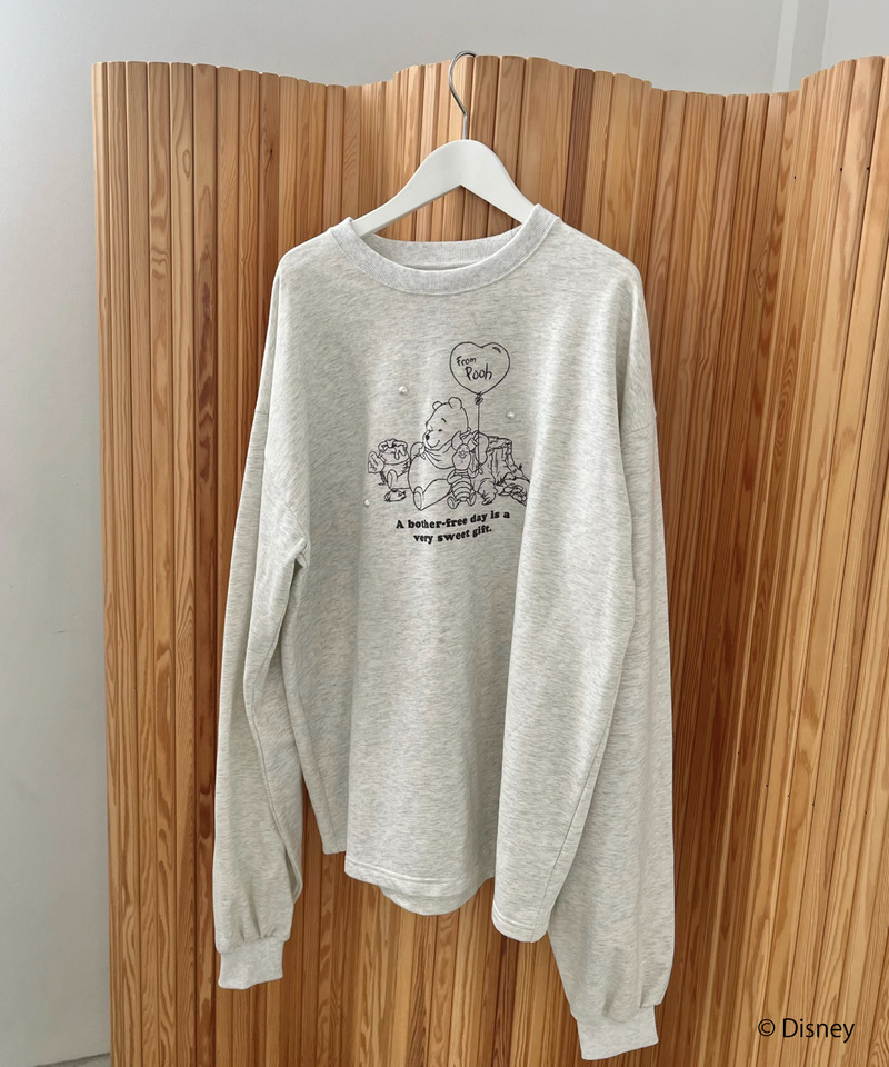【Disney】くまのプーさん/プリントロンT 詳細画像 ライトグレー 23