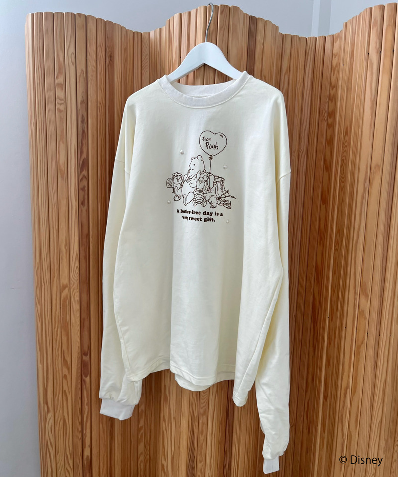 【Disney】くまのプーさん/プリントロンT 詳細画像 ライトグレー 25