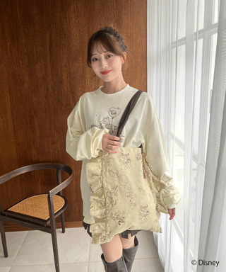 【Disney】くまのプーさん/フリルトートバッグ