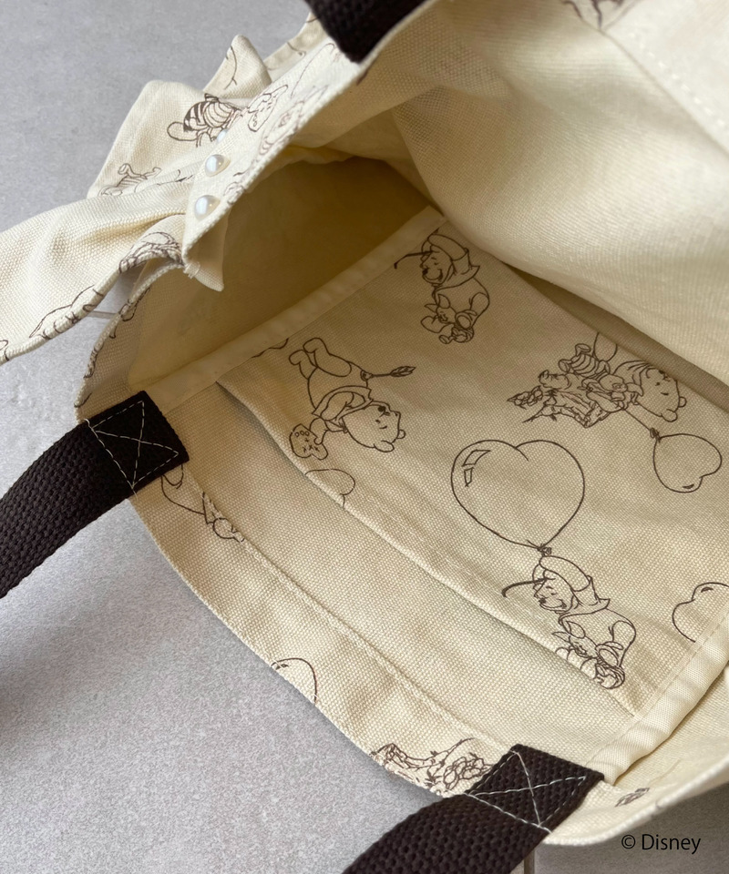 【Disney】くまのプーさん/フリルトートバッグ 詳細画像 ベージュ 13