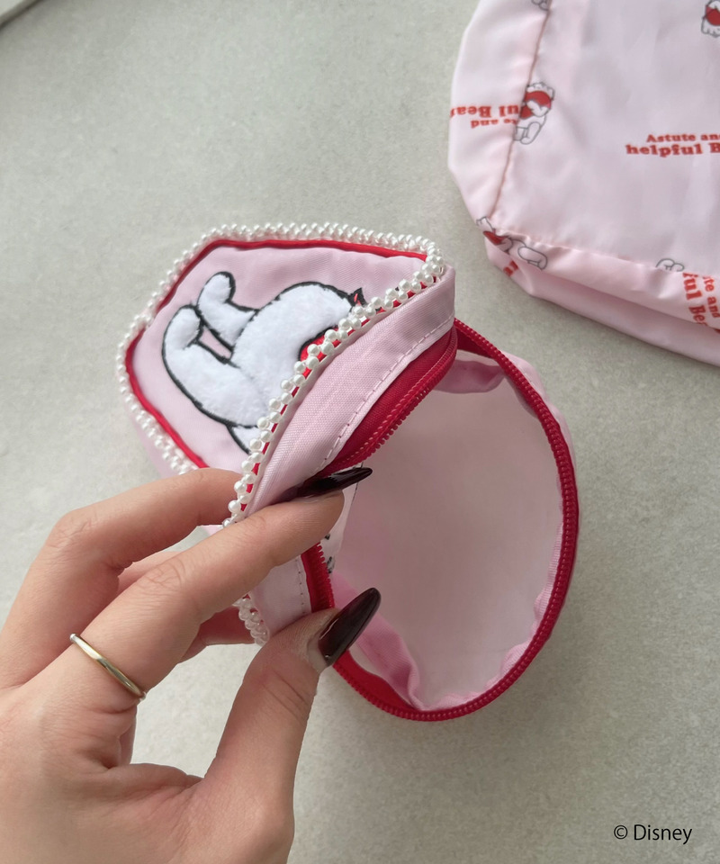 【Disney】くまのプーさん/エコバッグ付きラブリーポーチ 詳細画像 ピンク 8