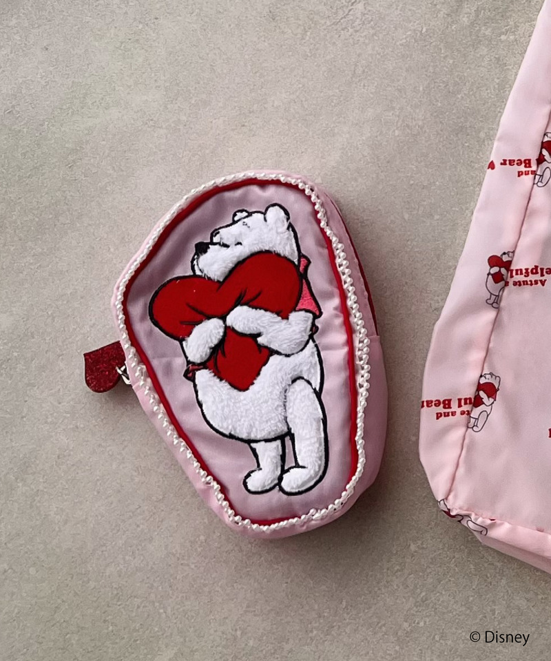 【Disney】くまのプーさん/エコバッグ付きラブリーポーチ 詳細画像 ピンク 9