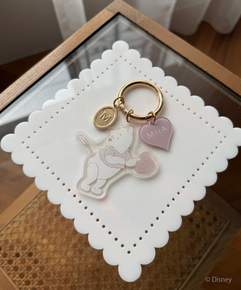 【Disney】くまのプーさん/ラブリーアクリルキーホルダー 詳細画像 ベージュ 1