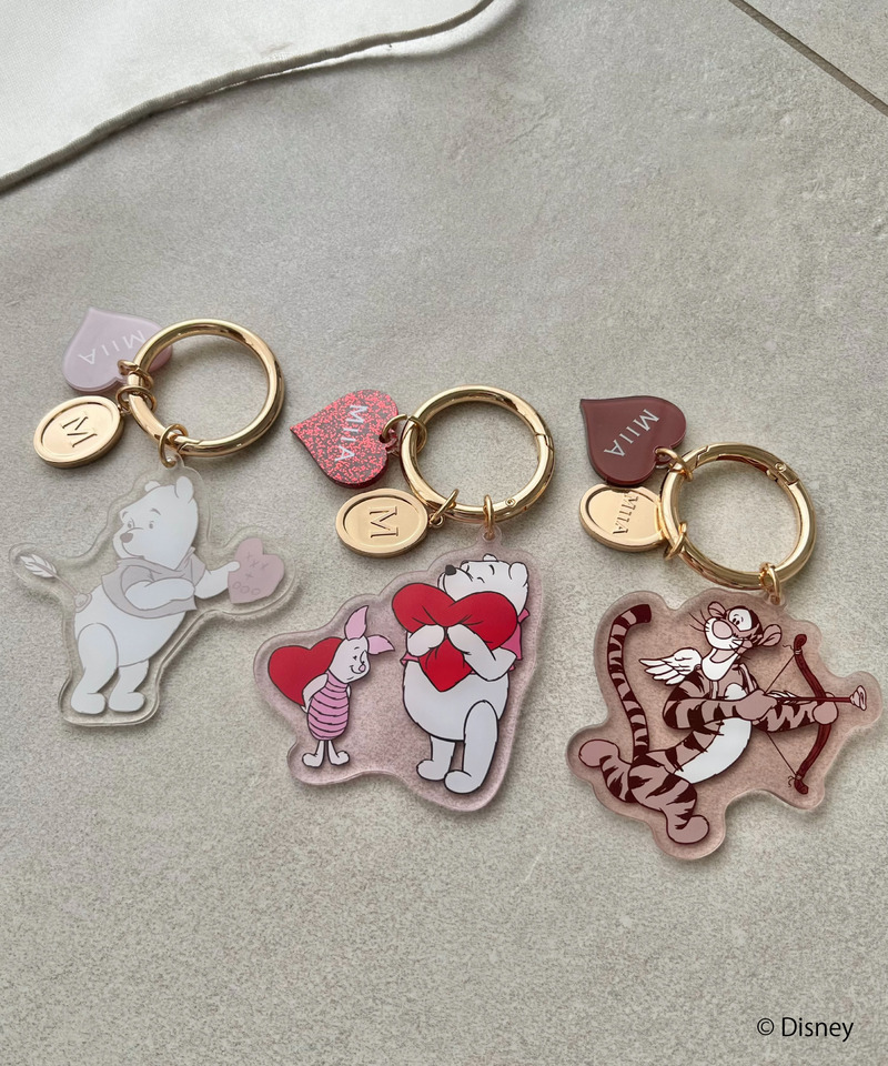 【Disney】くまのプーさん/ラブリーアクリルキーホルダー 詳細画像 ベージュ 4