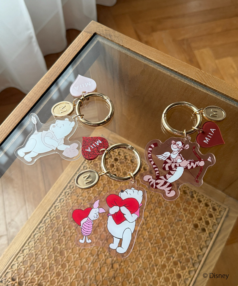 【Disney】くまのプーさん/ラブリーアクリルキーホルダー 詳細画像 ピンク 4