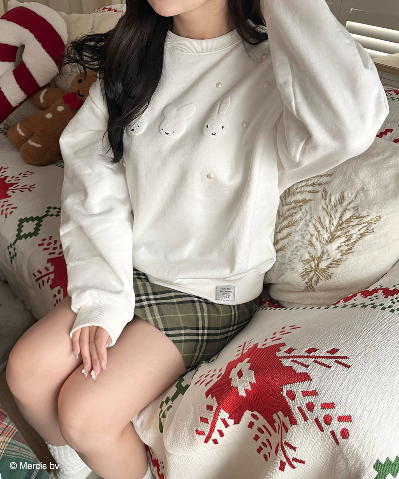 miffy 裏起毛スウェット 詳細画像 オフホワイト 1