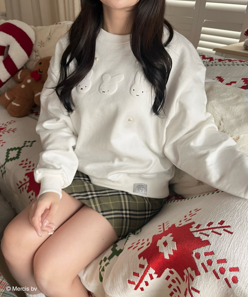 miffy 裏起毛スウェット 詳細画像 オフホワイト 3