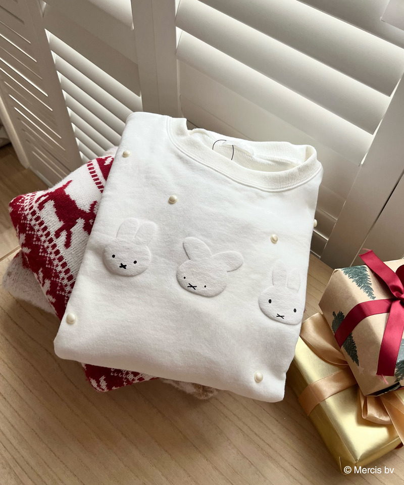 miffy 裏起毛スウェット 詳細画像 オフホワイト 5