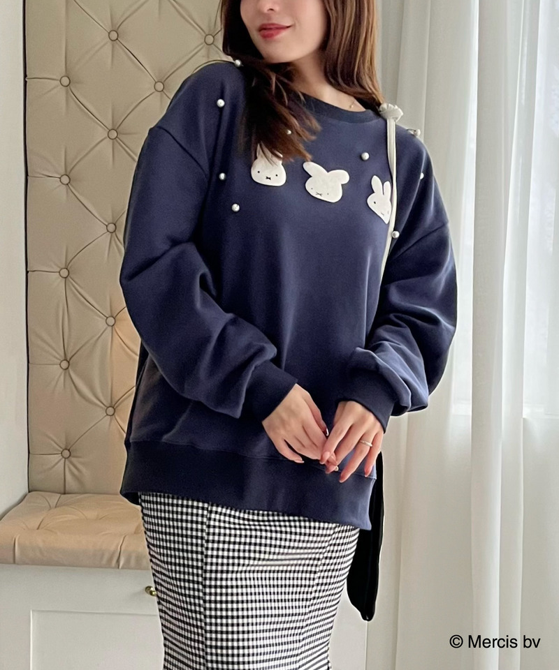 miffy 裏起毛スウェット 詳細画像 ネイビー 1