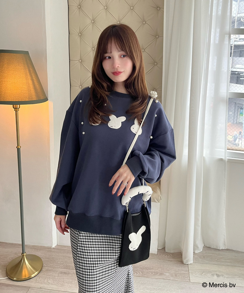 miffy 裏起毛スウェット 詳細画像 ネイビー 15