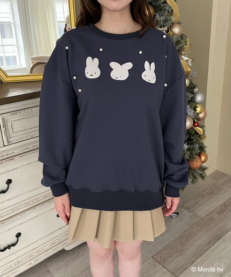 miffy 裏起毛スウェット 詳細画像 ネイビー 19