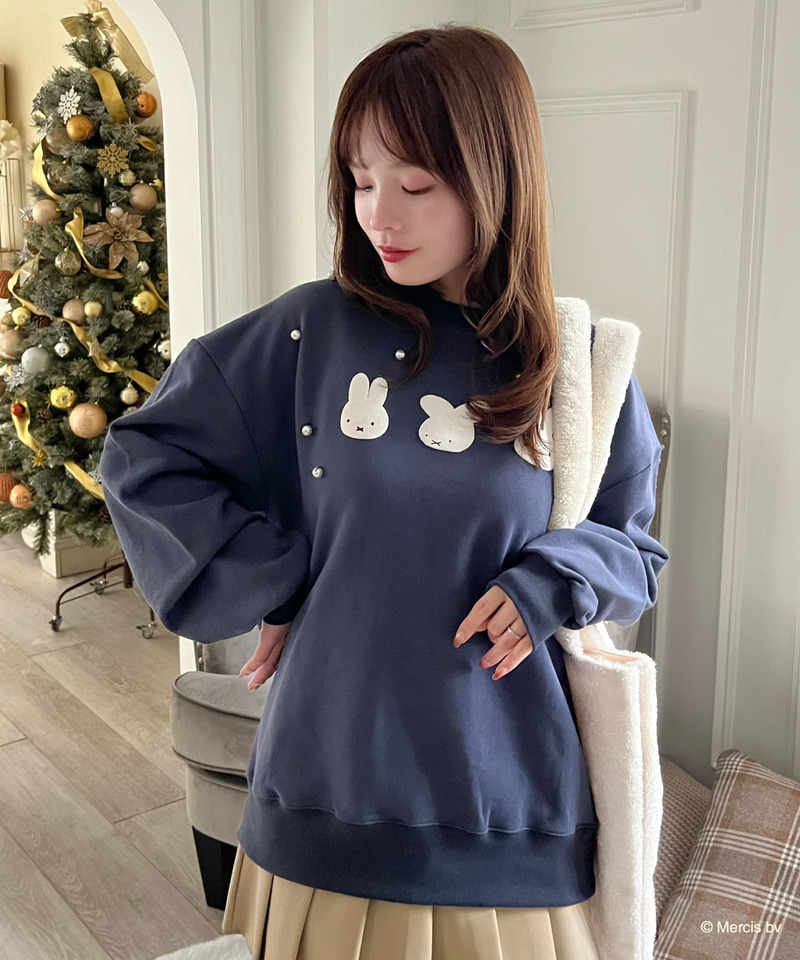 miffy 裏起毛スウェット 詳細画像 ネイビー 24