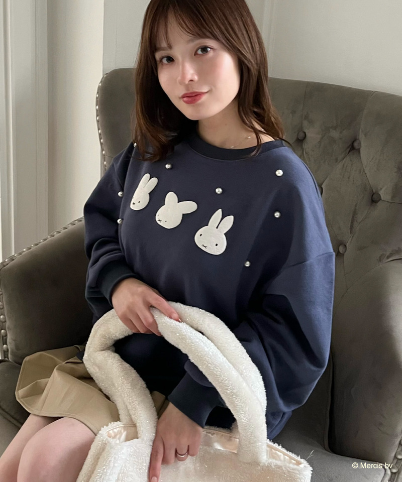 miffy 裏起毛スウェット 詳細画像 ネイビー 25