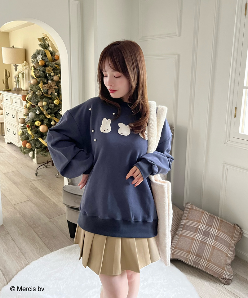 miffy 裏起毛スウェット 詳細画像 ネイビー 4